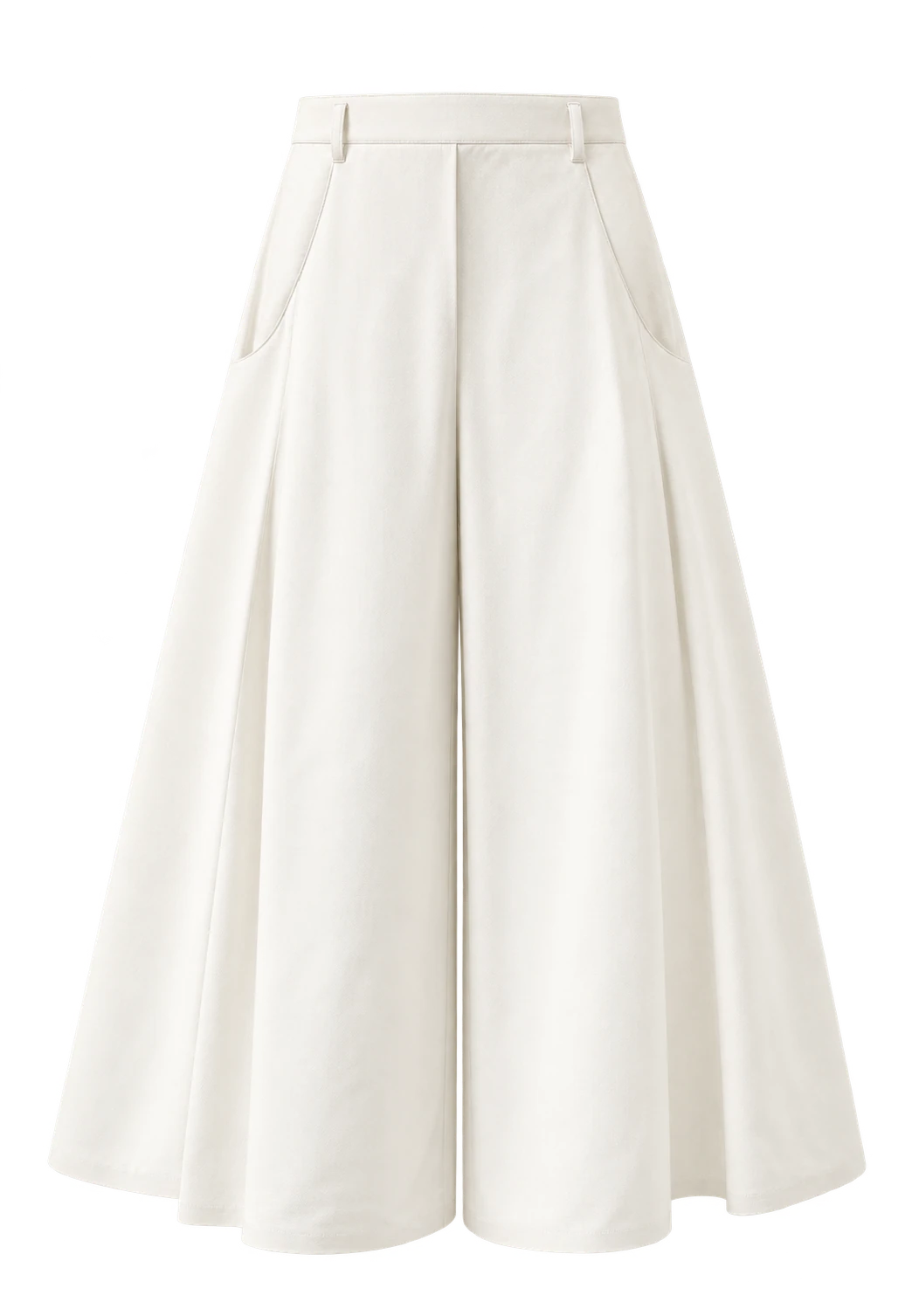High-waist culottes